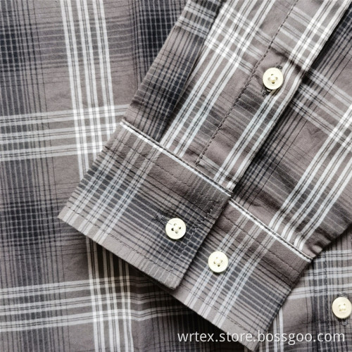 Großhandel 100 Baumwolle Plaid Kurzarm Erwachsene Twill Shirts